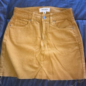 Mustard skirt from PacSun